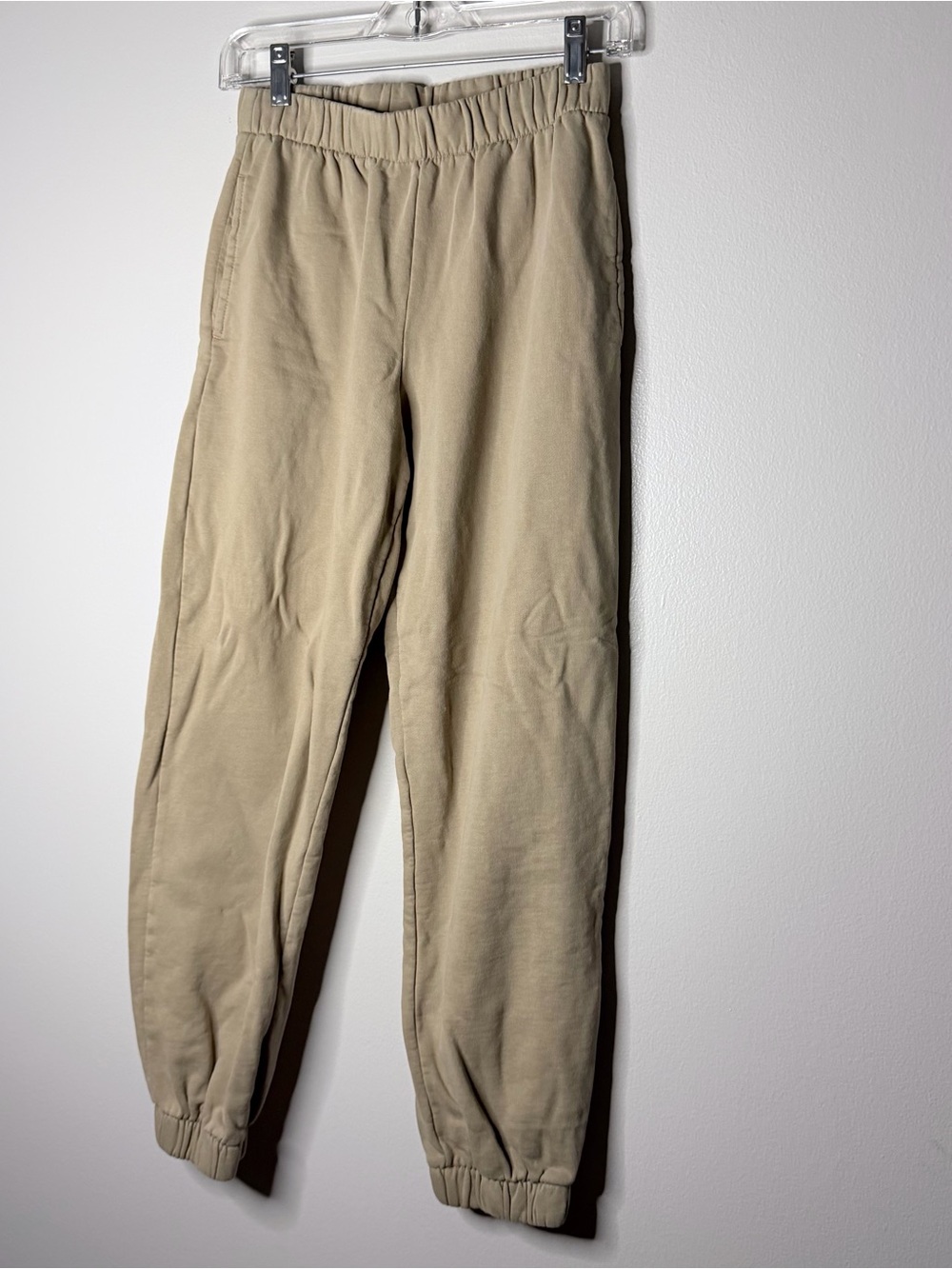 Women’s John Galt Jogger Pants in Beige - Comfortable Everyday Sweatpants
